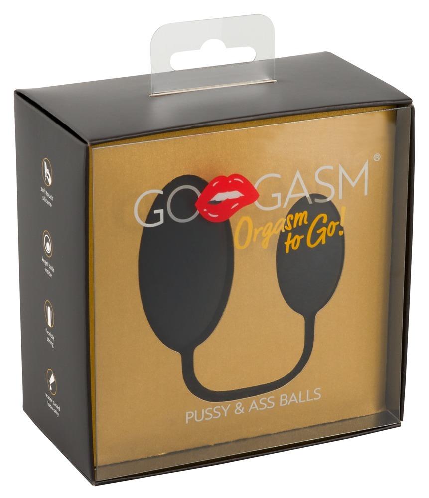 GoGasm vibrační vajíčko pro vagínu a análek černé GoGasm