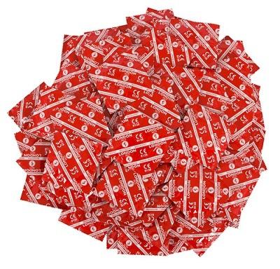 Durex kondomy London Rot - jahodový - 1ks London