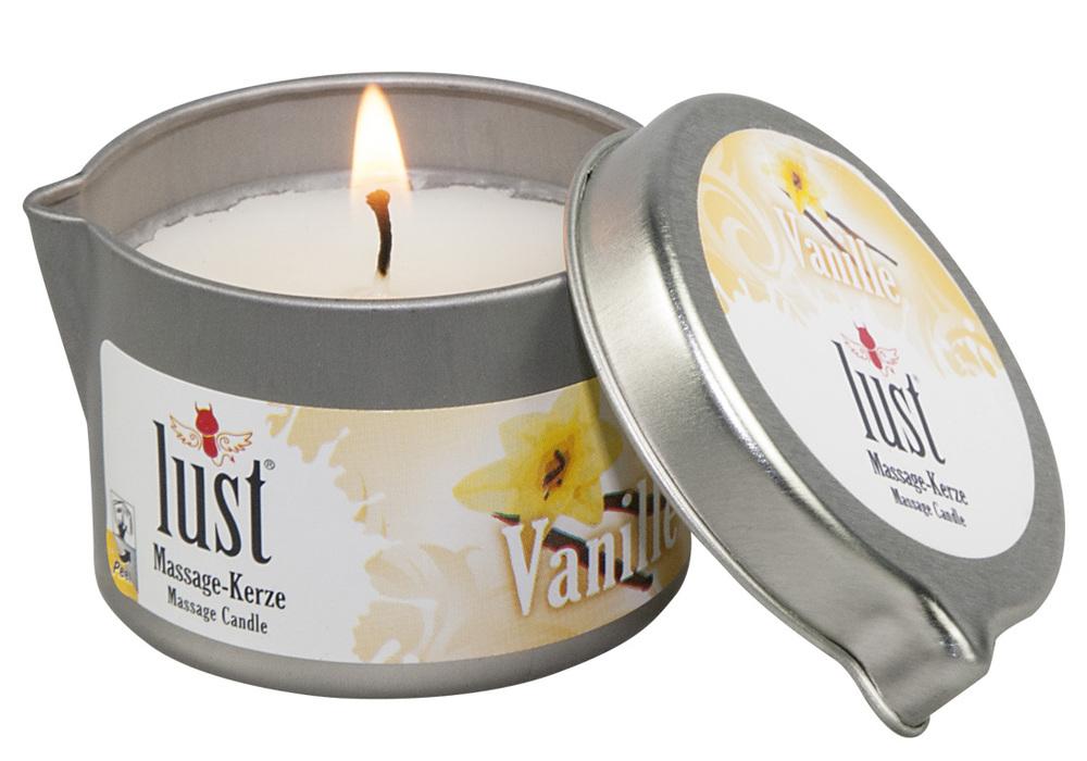 LUST Masážní svíčka 50 ml - vanilka Lust