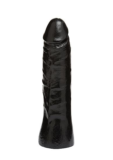 Připínací dildo pro systém Vac-U-Lock CodeBlack Thin Dong 18 cm Doc Johnson