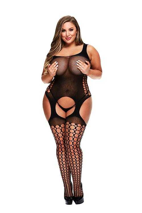 Baci XL Catsuit 5012 - černý Baci Lingerie