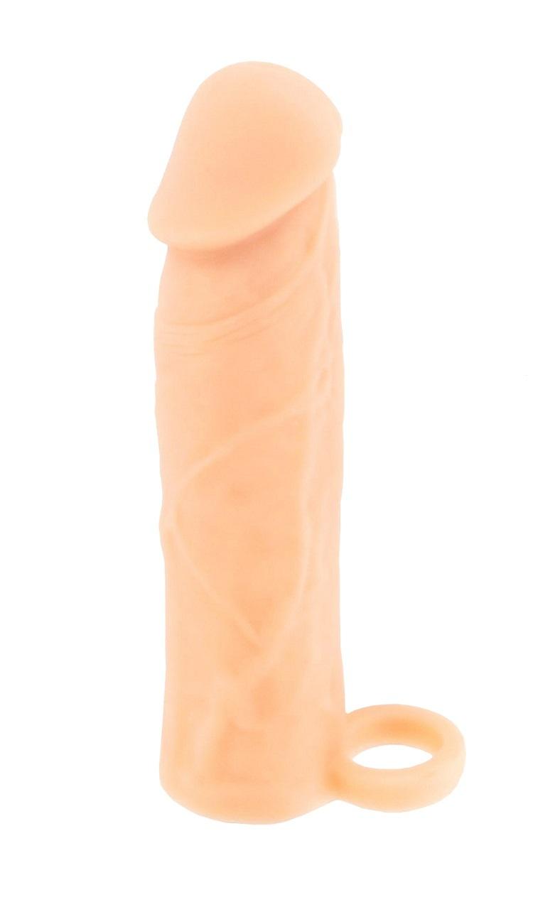 BASIC X Realistický zvětšující návlek na penis S  - tělový BASIC X