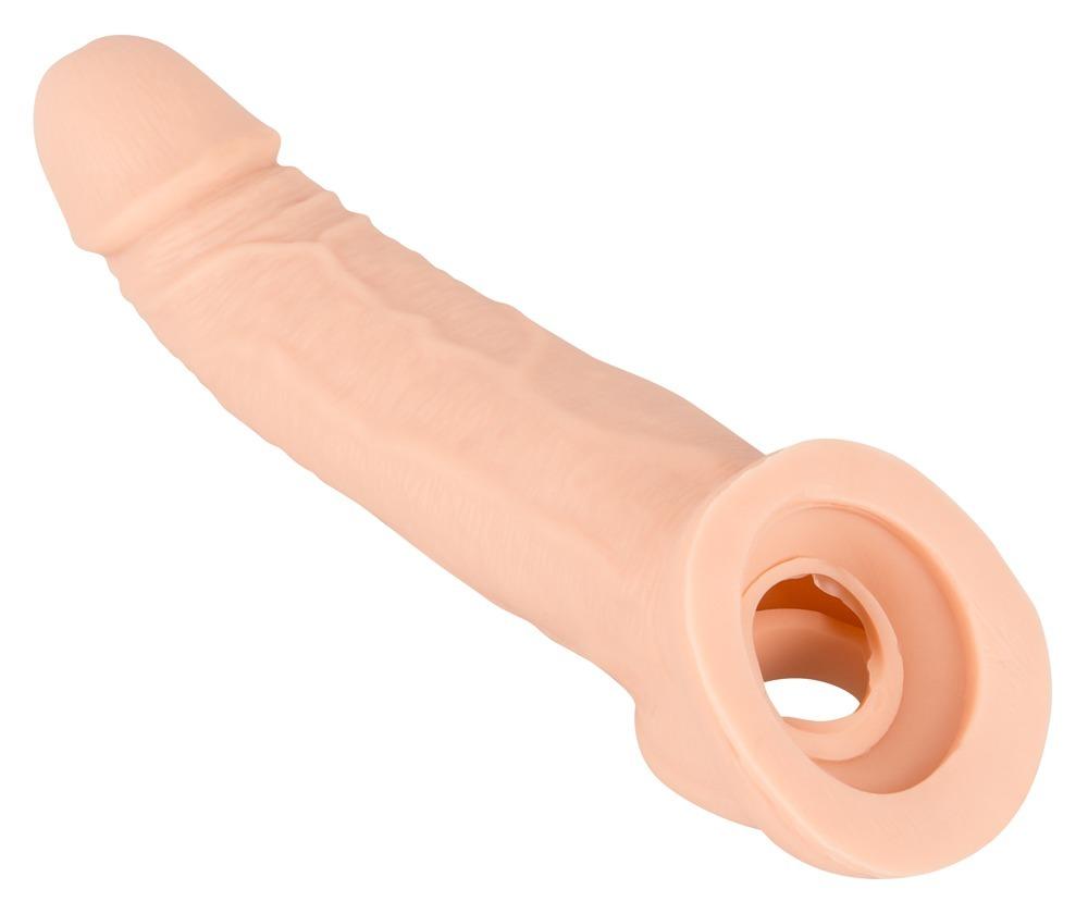 Nature Skin návlek na penis se smyčkou na varlata Nature Skin