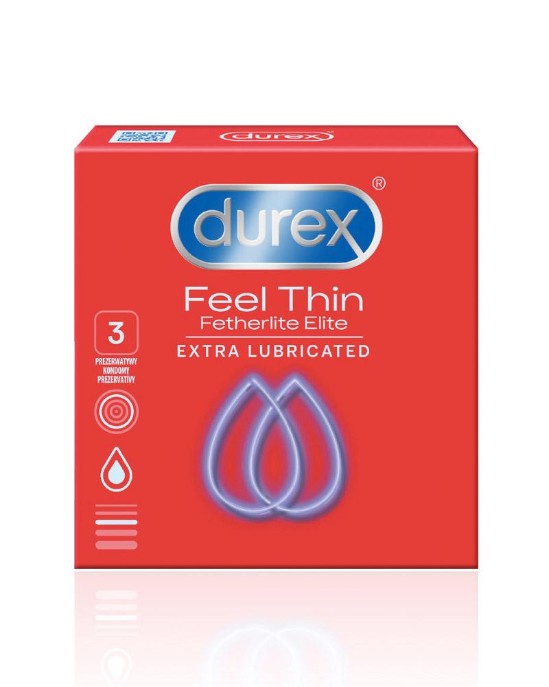 DUREX kondomy Feel Thin Fetherlite Elite Extra Lubricated 3ks Durex