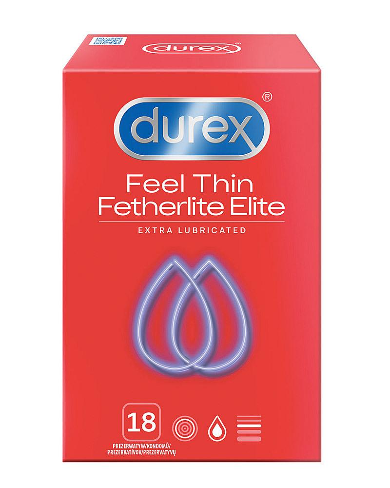 DUREX kondomy Feel Thin Fetherlite Elite Extra Lubricated 18ks Durex