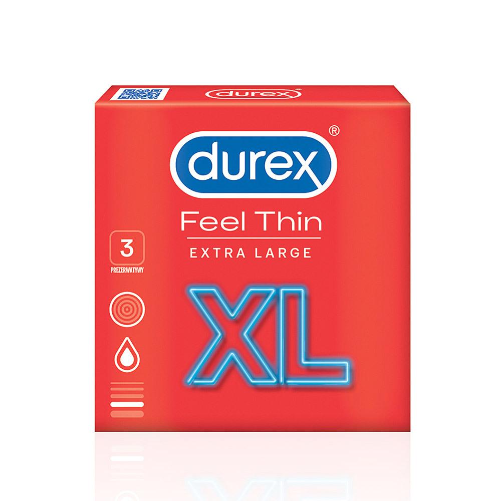 Durex Feel Thin XL kondomy 3 ks Durex