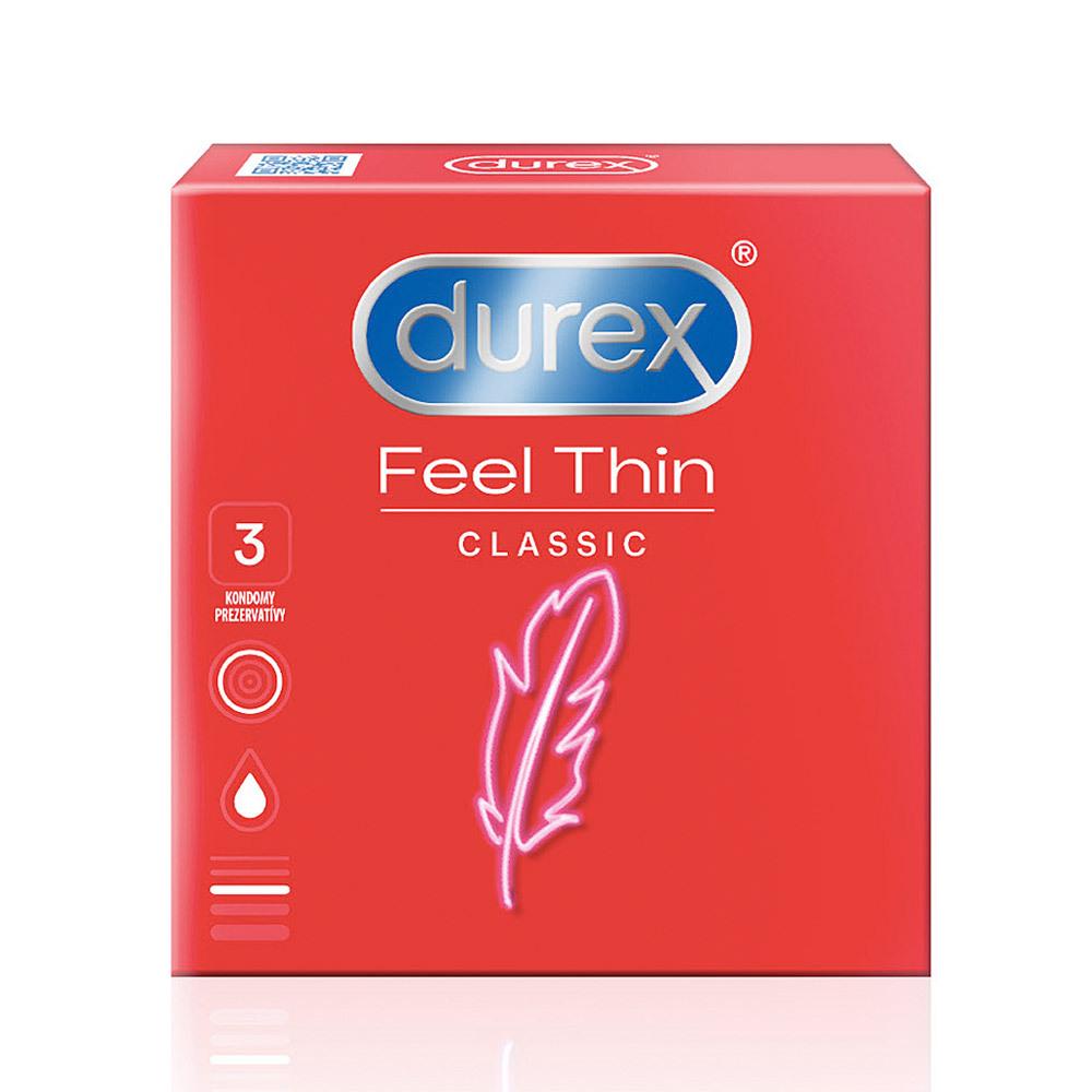 Durex Feel Thin Classic kondomy 3 ks Durex