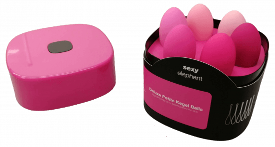 Sada vaginálních činek Deluxe Petite Kegel Balls + dárek menší Toybag