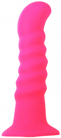 Silikonové dildo s přísavkou Hot Pink (18 cm)