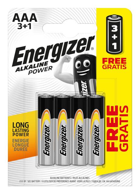 Energizer Alkaline Power baterie Mikrotužka AAA/4 3+1 zdarma Energizer
