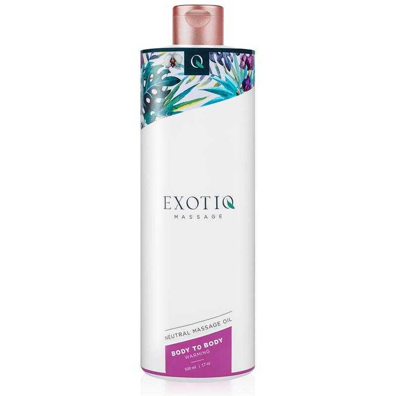 Exotiq Body To Body hřejivý masážní olej 500 ml Exotiq