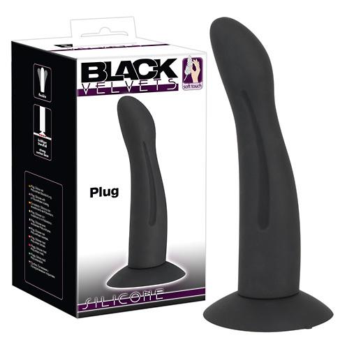 Black Velvets Plug Dildo s přísavkou Black Velvets