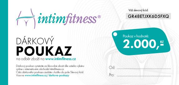 Dárkový poukaz Intimfitness v hodnotě 2000 Kč Virtshop