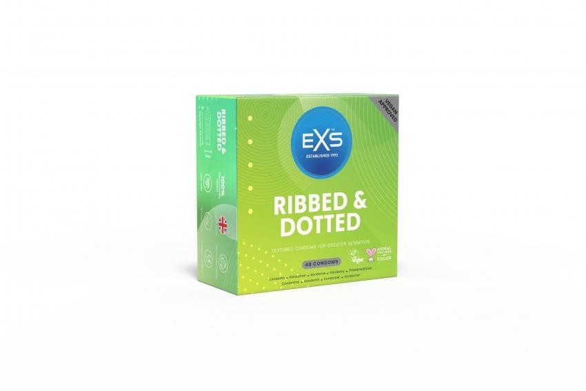 EXS Ribbed and Dotted pack Kondomy 48 ks EXS