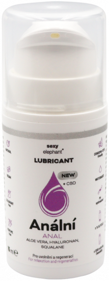 Cestovní balení Anální lubrikační gel Sexy Elephant (15 ml)