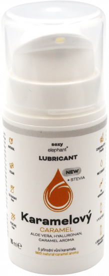 Cestovní balení Karamelový lubrikační gel Sexy Elephant (15 ml)