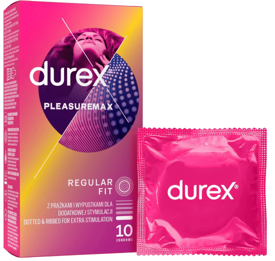 Durex Pleasuremax – vroubkované kondomy (10 ks)
