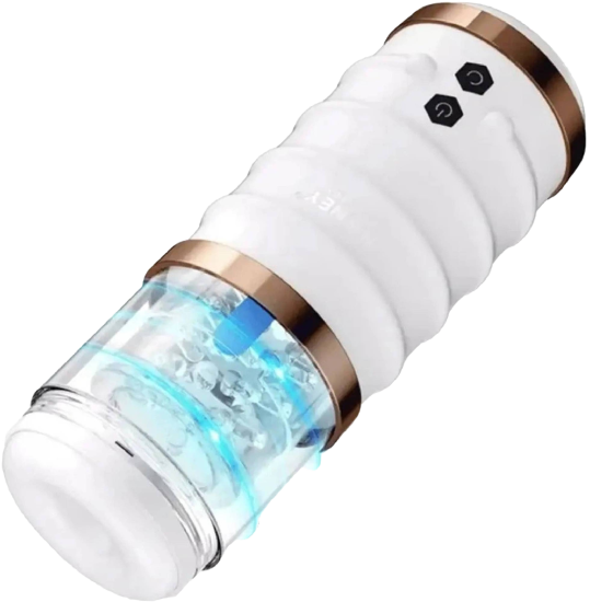 Warrior - Auto Thrusting Stroker Automatic Male Masturbator White
