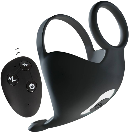 Cock ring with RC ball massager