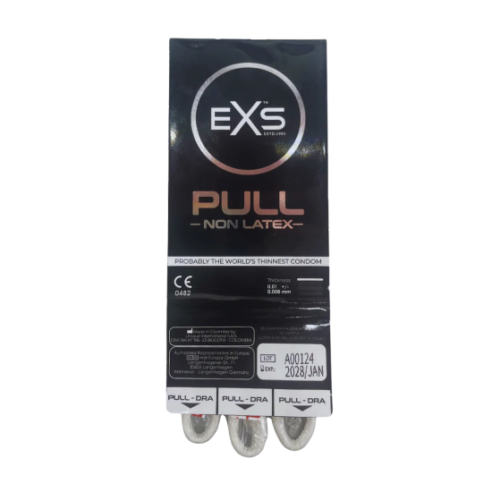 EXS Pull - Non-Latex Condoms - 3 Pieces
