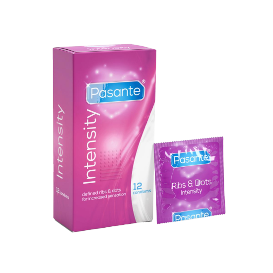 Pasante Ribs & Dots condoms 12pcs