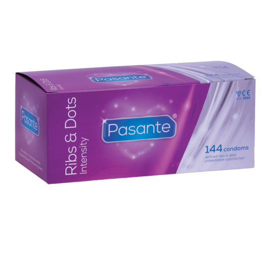 Pasante Ribs & Dots Intensity condoms 144pcs