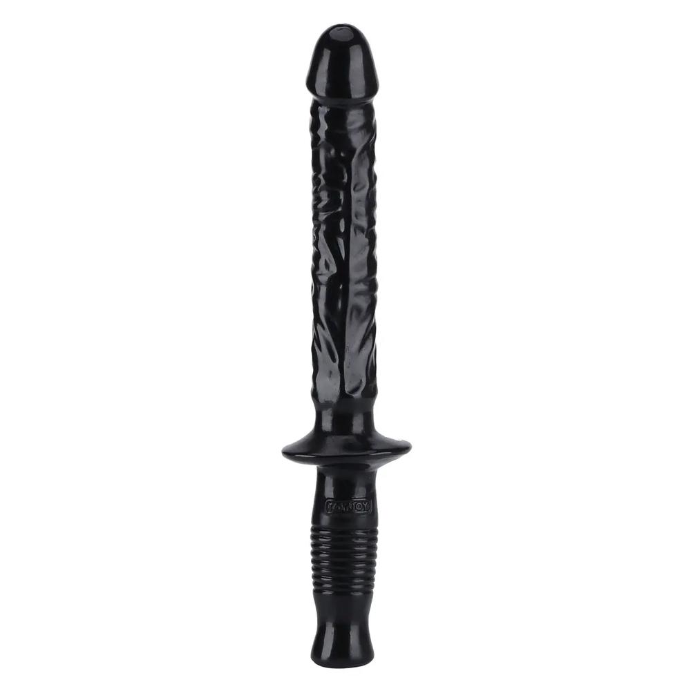 Get Real The Manhandler dildo s rukojetí - černé ToyJoy