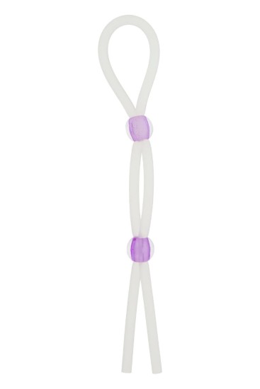 Silikonový lasso erekční kroužek Dual Beads