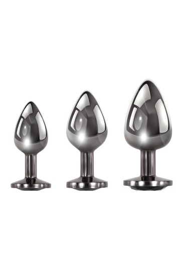 Sada análních kolíků Evolved s černým drahokamem