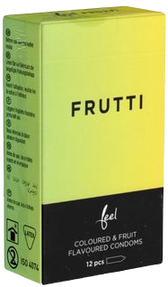 Feel «Frutti» smooth condoms with fruity flavour 12 pcs