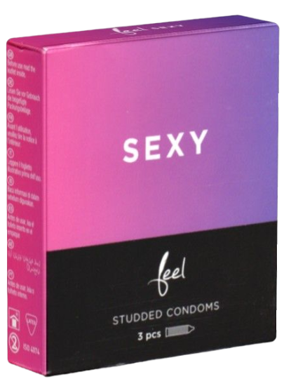 Feel «Sexy» smooth condoms with soft dots 3 pcs