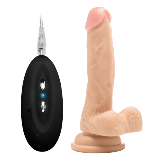 Vibrační realistický penis s varlaty – 18 cm