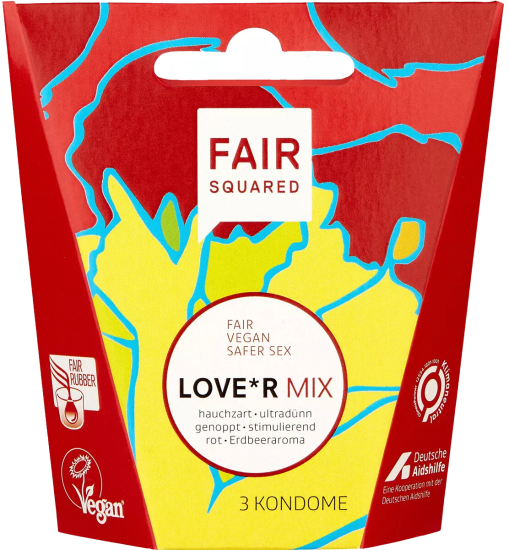 Fair Squared Single: Love*r Mix condoms 3 pcs