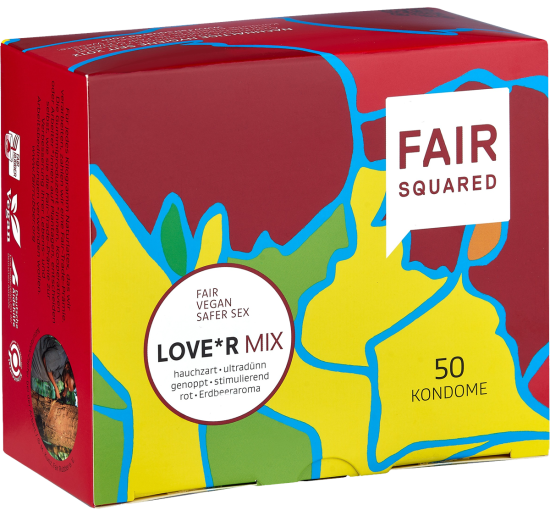 Fair Squared Single: Love*r Mix condoms 50 pcs