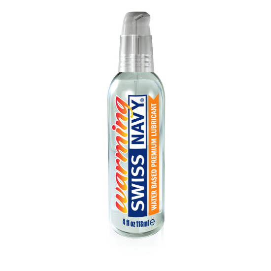 Swiss Navy - Prémiový lubrikant na bázi vody s hřejivým efektem - 118 ml
