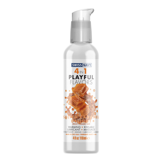 Lubrikant 4 v 1 s příchutí Slaný karamel - 118 ml