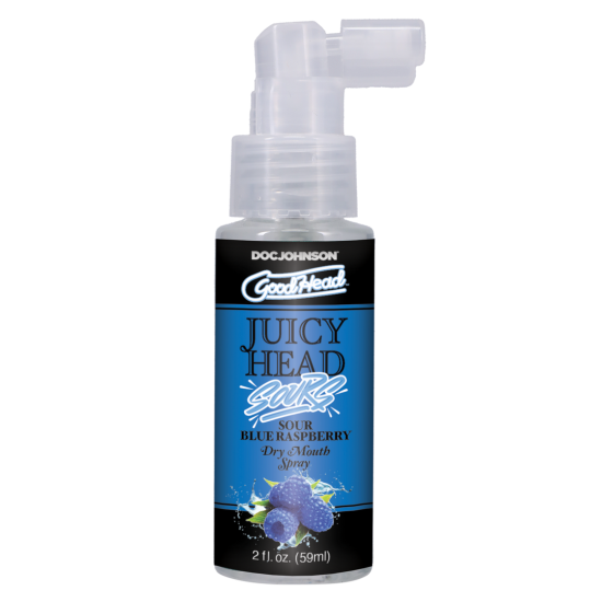 Juicy Head - Sprej proti suchosti úst - Kyselá modrá malina - 60 ml