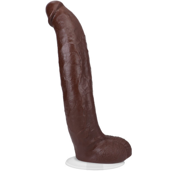 Brickzilla - Realistické ULTRASKYN dildo - 13 / 33 cm - čokoládová