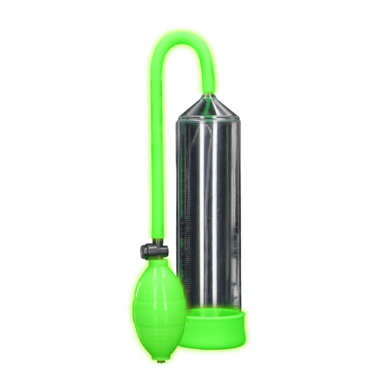 Klasická vakuová pumpa na penis - Svítící ve tmě