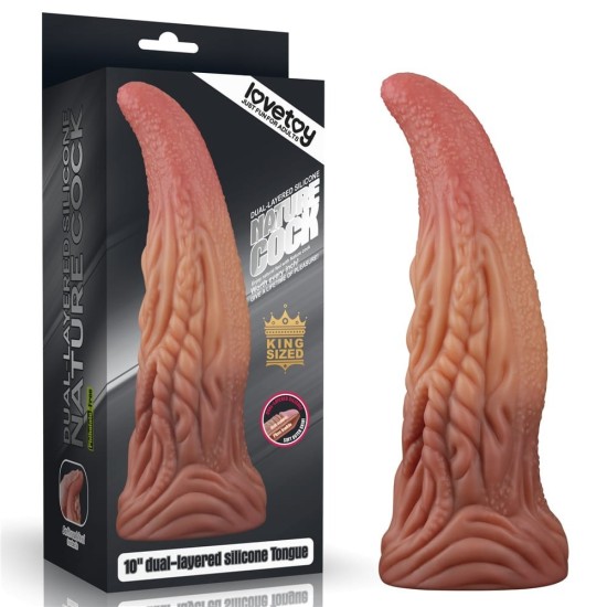 Platinový silikonový jazýček dvouvrstvý 25 cm