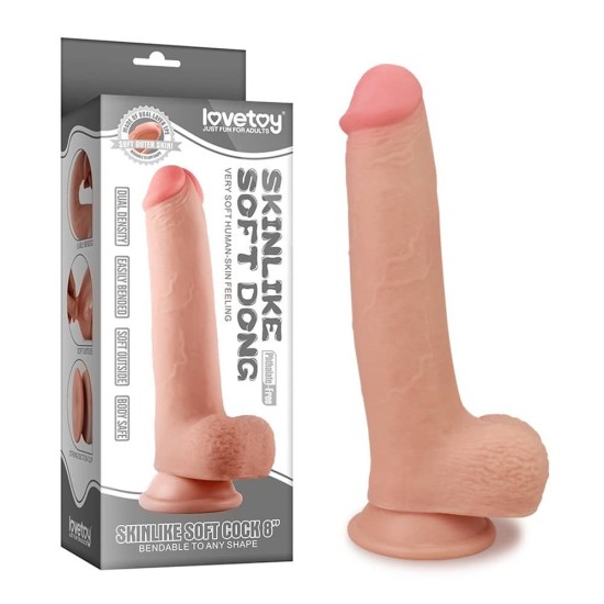 8" Měkký rozkošný úd Skinlike