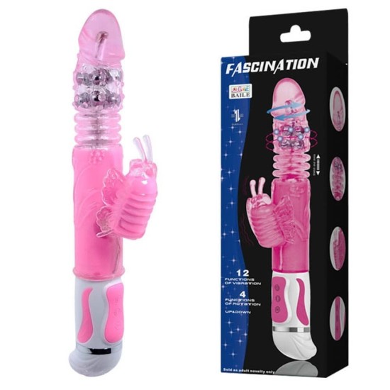 Rotační vibrátor Fascination s králičím stimulátorem