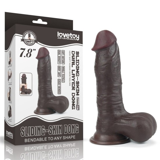 Dvojitě vrstvý dildový kolík s posunovací kůží 19