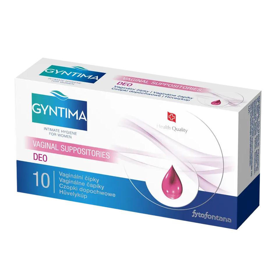 Gyntima vaginální čípky Deo 10 ks Gyntima