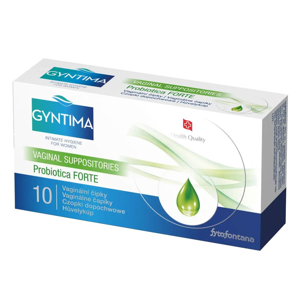 Gyntima vaginální čípky Probiotica FORTE 10 ks Gyntima