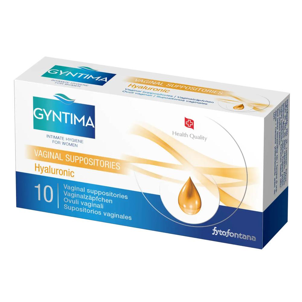 Gyntima vaginální čípky Hyaluronic 10 ks Gyntima