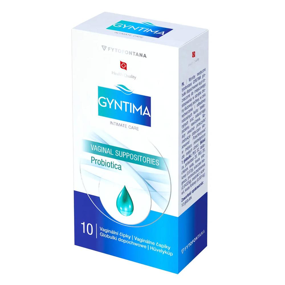 Gyntima vaginální čípky Probiotica 10 ks Gyntima