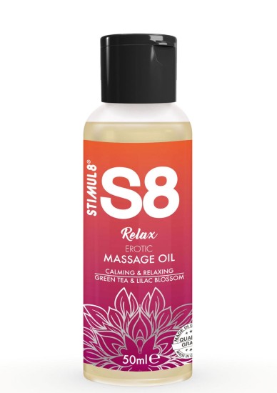 Masážní olej S8 50 ml - Zelený čaj a květ bezu