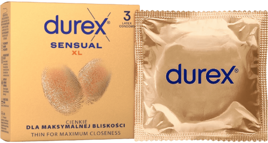 Durex Sensual – XL kondomy (3 ks)