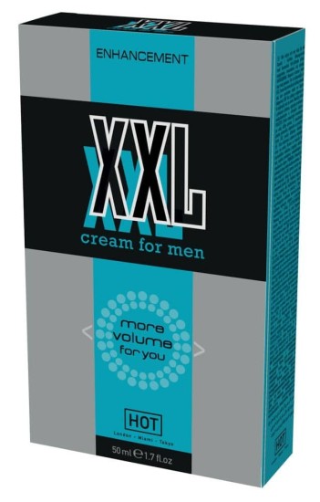 HOT XXL krém pro zvětšení penisu pro muže 50 ml
